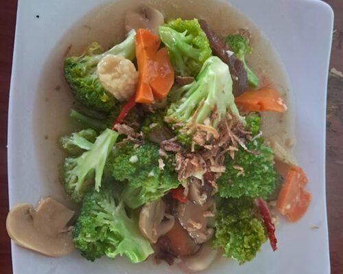 Broccoli with mushroom