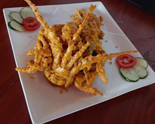 Lobster salted eggs sauce